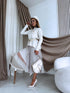 "EMMA 3220" set - dress + jumper - light beige